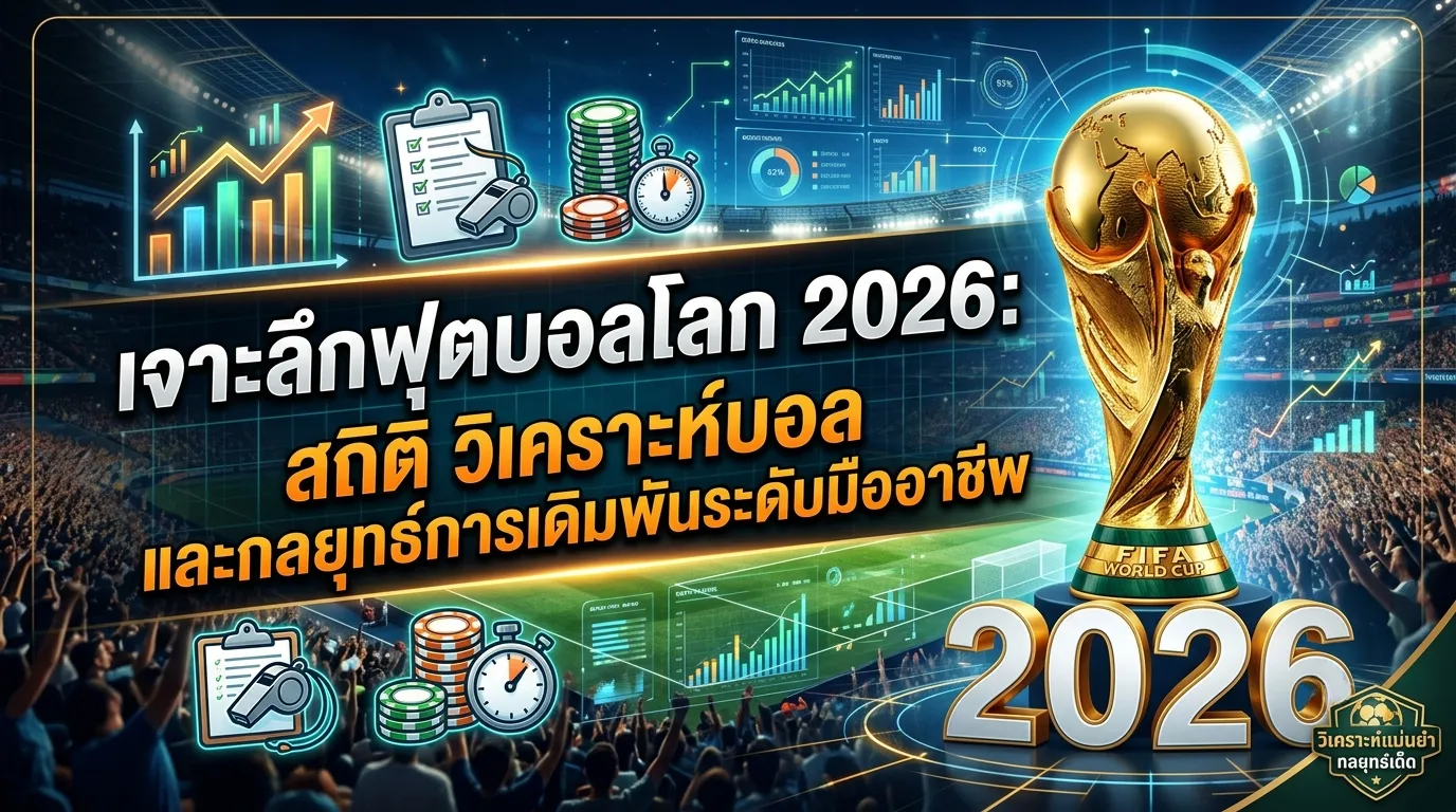 เจาะลึกฟุตบอลโลก 2026: สถิติ วิเคราะห์บอล และกลยุทธ์การเดิมพันระดับมืออาชีพ