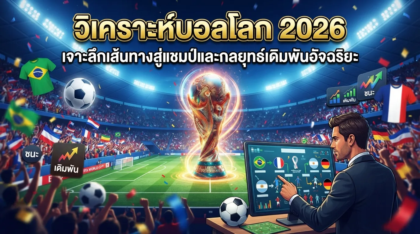 วิเคราะห์บอลโลก 2026: เจาะลึกเส้นทางสู่แชมป์และกลยุทธ์เดิมพันอัจฉริยะ